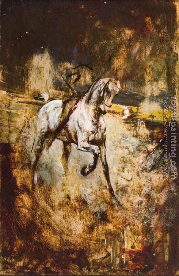 Giovanni Boldini : White Horse
